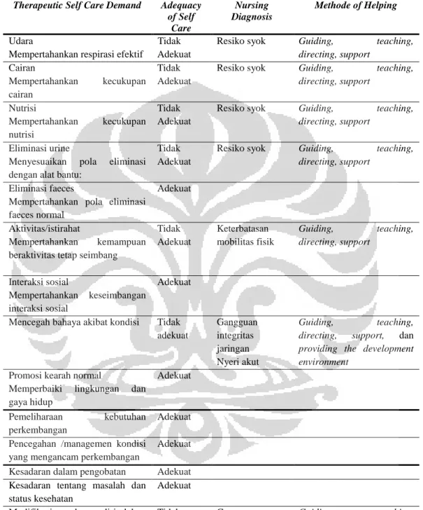 Tabel 3.2 Nursing System Design pada Tn. NK dengan Osteomielitis Kronis 