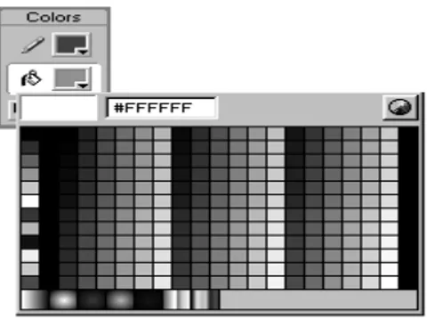 Gambar 2.6 Option Color ToolBox  4.  Buat  objek segi empat di stage. 
