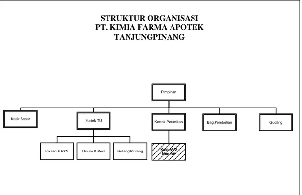 Gambar 2.1 Struktur Organisasi PT. Kimia Farma Apotek 
