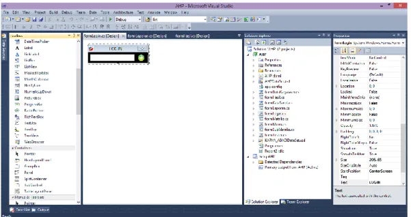 Gambar 2.1 Screenshot Visual Studio 2010  2.4.2  SQL Server Express 