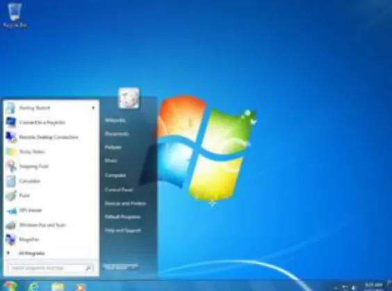 Gambar 2.3 Screenshot Windows 7  2.1  Sejarah Perusahaan 