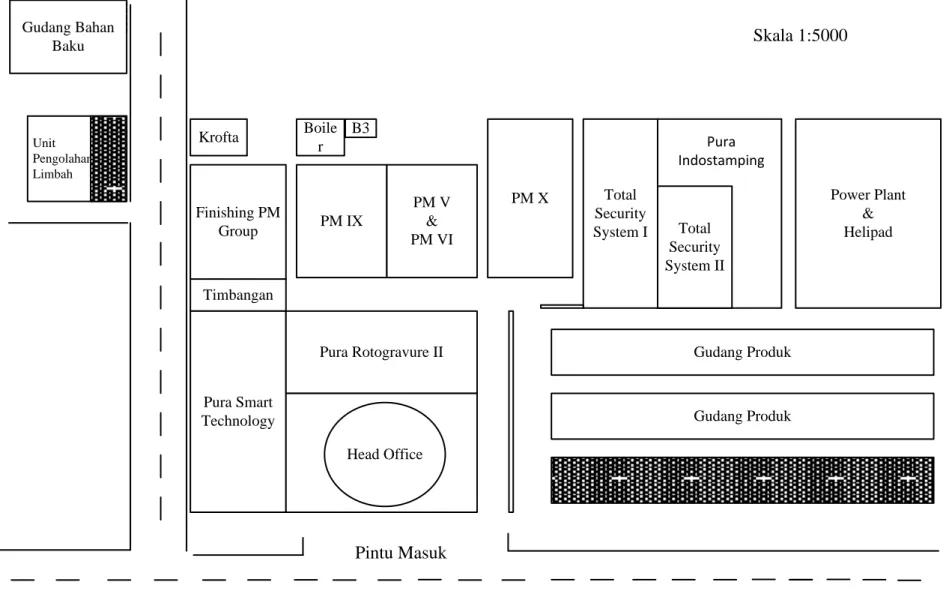 Gambar I.11. Layout PT. Pura Barutama Kawasan IV