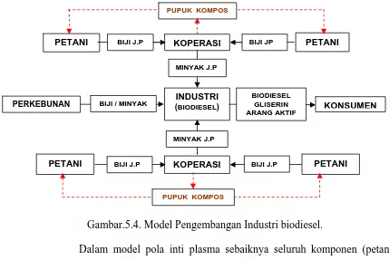 Gambar.5.4. Model Pengembangan Industri biodiesel. 