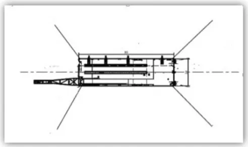 Gambar 3.2 (a) Barge Tampak Atas 