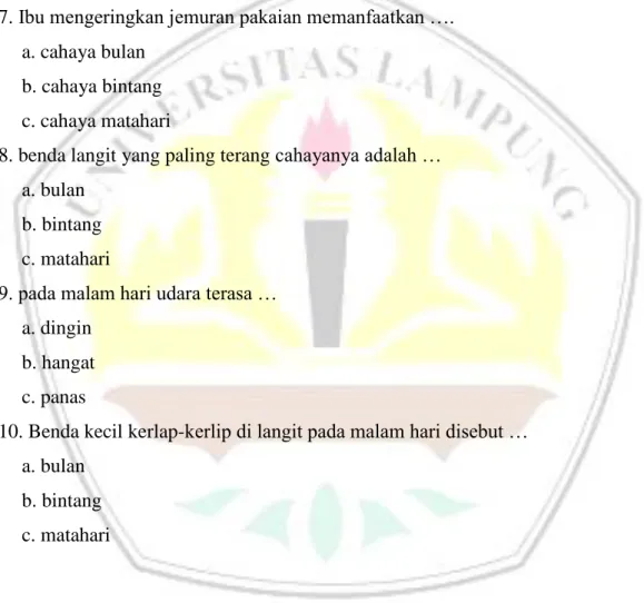 Gambar benda langit di atas adalah …. 