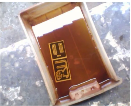 Gambar 44. Proses pengeboran PCB 