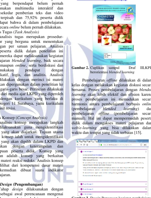 Gambar 2.  Cuplikan  sampul  Draf  IILKPD  berorientasi blended learning 