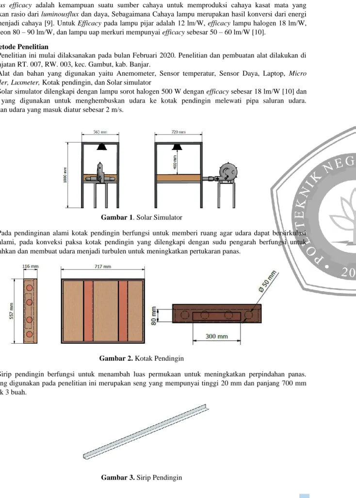 Gambar 1. Solar Simulator 