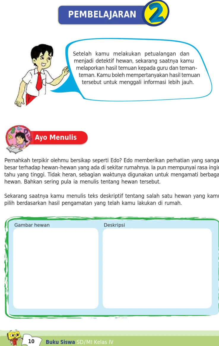 Gambar hewan Deskripsi