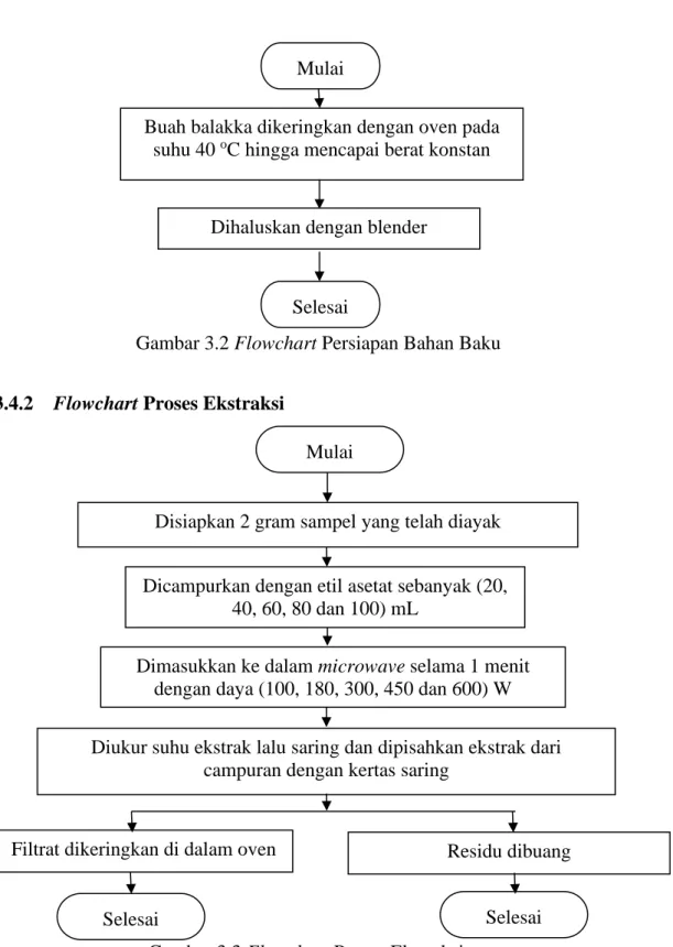 Gambar 3.3 Flowchart Proses Ekstraksi Selesai 
