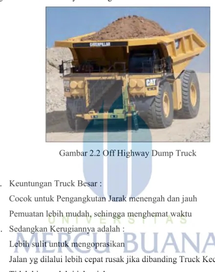 Gambar 2.2 Off Highway Dump Truck 