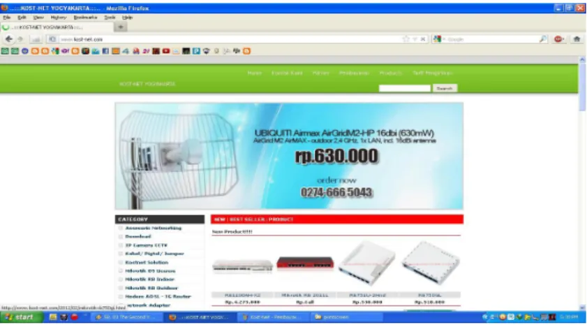 Gambar 2. Katalog di kost-net.com 