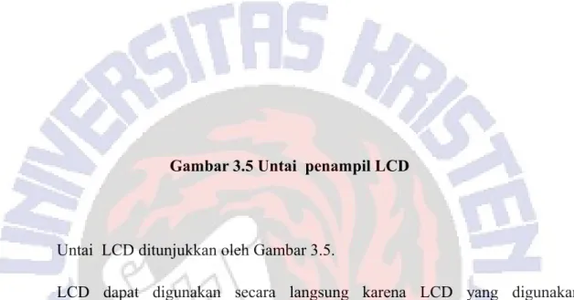 Gambar 3.5 Untai  penampil LCD