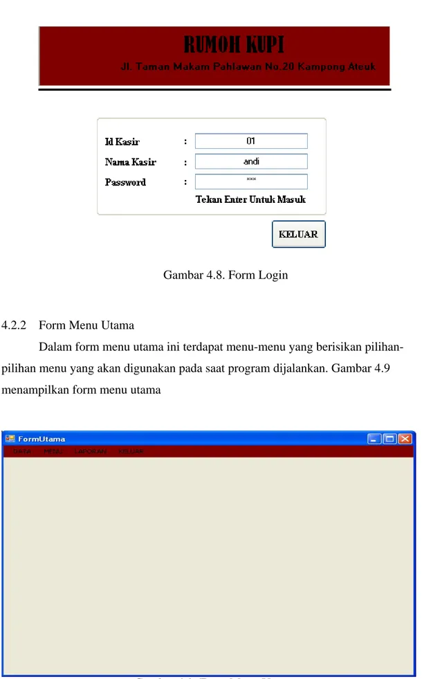 Gambar 4.8. Form Login