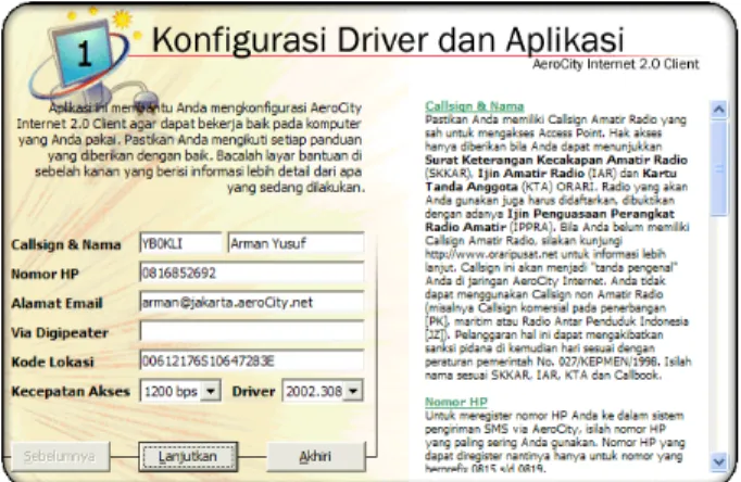 Gambar 3: Memasukkan Data Stasiun 