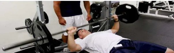 Gambar 1. Posisi pada saat melakukan bench press 