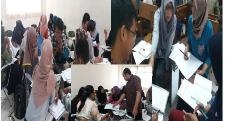 Gambar 2. Proses diskusi analisis lingkungan 