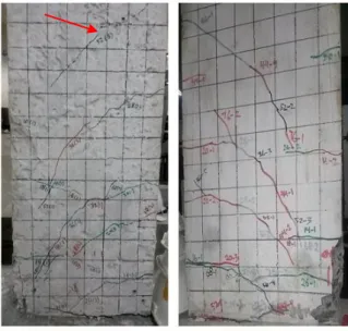 Gambar 4.5 Panjang retak DGK-75 