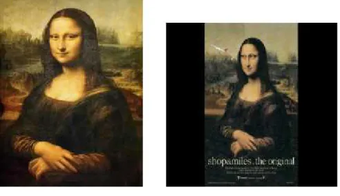 Gambar 08. Iklan Turkey Airlines meminjam lukisan Monalisa.