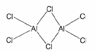 Gambar 9. Struktur Aluminium klorida (Saito, 1996). 