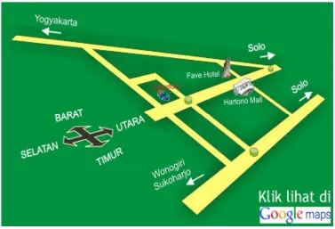 Gambar I.II Peta Lokasi Hartono Lifestyle Mall 