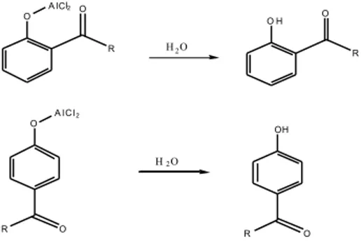 Gambar 4. o-hidroksiketon dan p-hidroksi keton hasil penataan ulang Fries