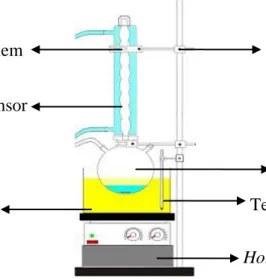Gambar 7.  Perangkat percobaan reaksi transesterifikasi 