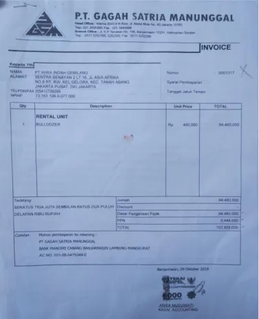 Gambar 4.2 Invoice 
