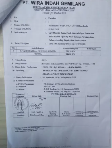 Gambar 4.3 Berita Acara 
