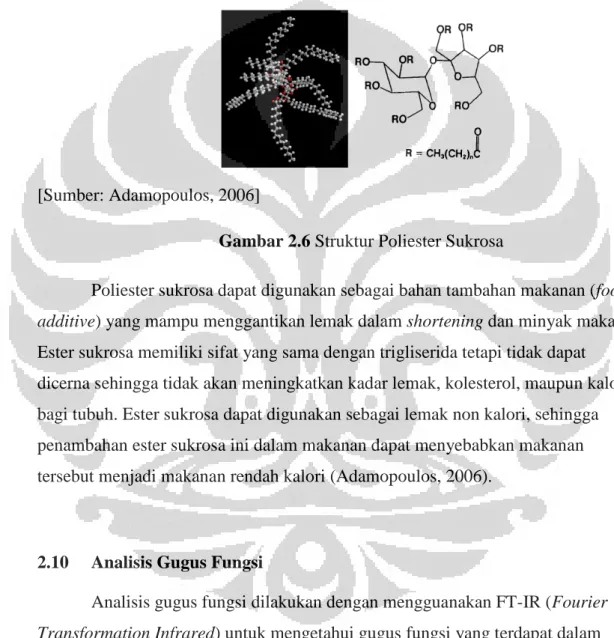 Gambar 2.6 Struktur Poliester Sukrosa 