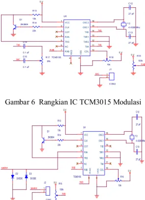 Gambar 7  Rangkian IC TCM3015 Demodulasi 