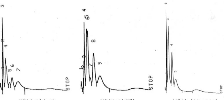 Gambar 2. Kromatogram profil flavor bubuk cokelat