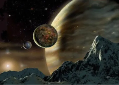 Gambar 1: Bumi dan bulan yang dianggap sebagai double planet (planet ganda)