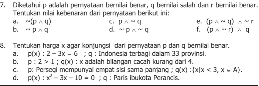 Tabel Kebenaran 