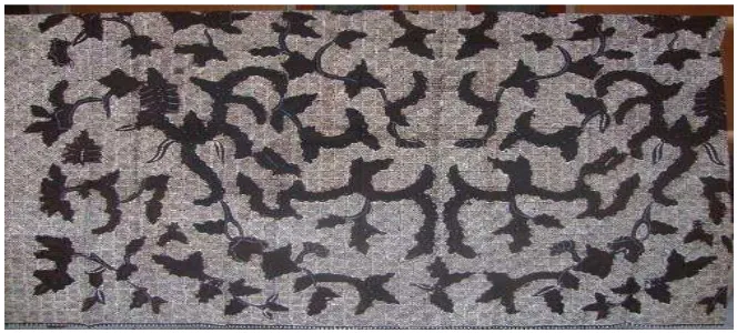 Gambar 5. Motif batik sawat rante, motif yang dikembangkan sekitar  