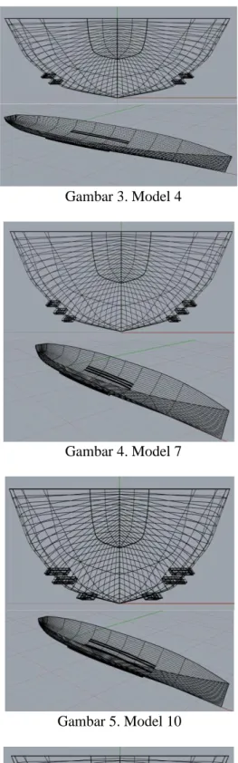 Gambar 3. Model 4  Gambar 4. Model 7                                       Gambar 5. Model 10                       Gambar 6