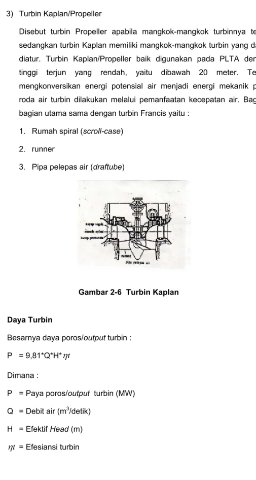 Gambar 2-6  Turbin Kaplan 