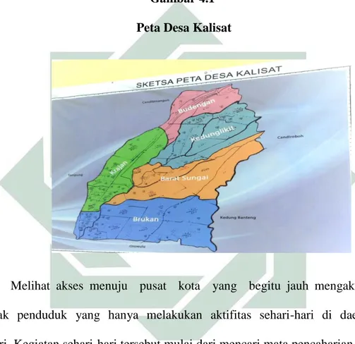 Gambar 4.1   Peta Desa Kalisat 
