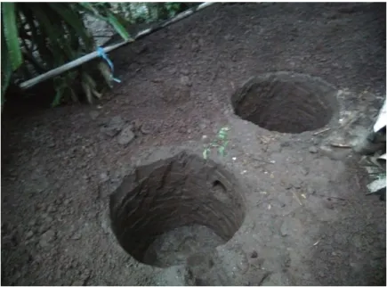 Gambar contoh 5.2 sumur lubang penghancur dan peresap 