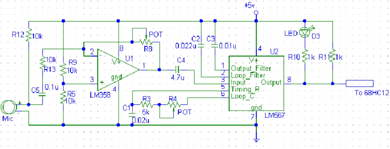 Gambar 24:   Blok diagram  penerima sound activation 