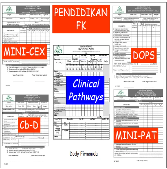 Gambar 7. Implementasi Clinical Pathways dikaitan dengan asesmen penilaian untuk peserta didik mahasiswa dan peserta program dokter spesialis di rumah sakit maupun rumah sakit jejaring pendidikan.