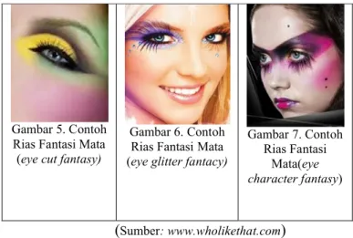 Gambar 5. Contoh  Rias Fantasi Mata  (eye cut fantasy)