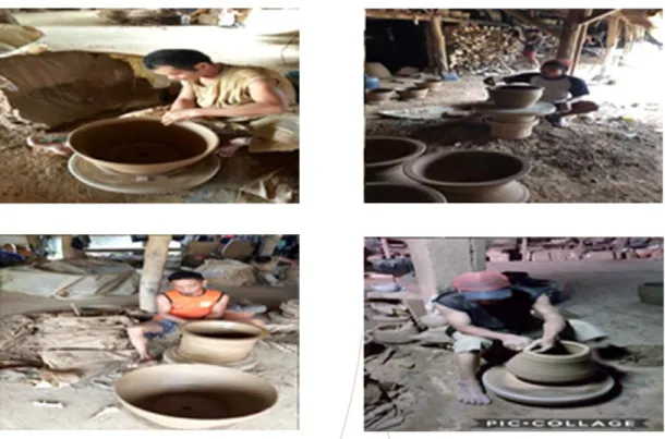 Gambar 6. Contoh proses pembentukan keramik (Sumber: H. Rosadi, 2017)