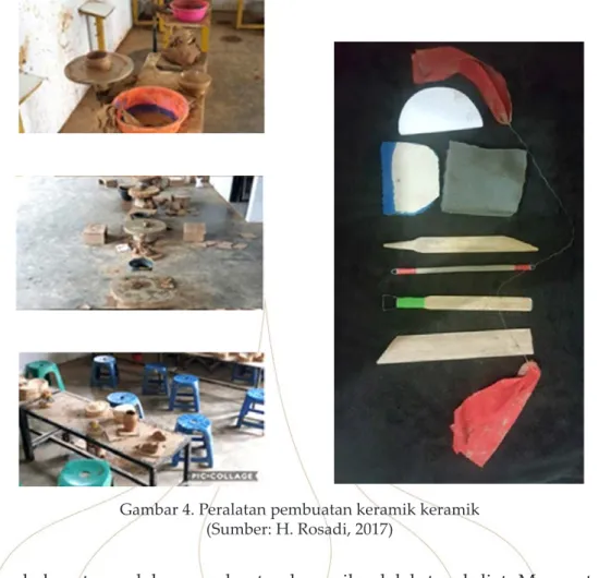 Gambar 4. Peralatan pembuatan keramik keramik (Sumber: H. Rosadi, 2017)