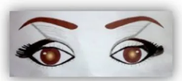 Gambar 20. Koreksi Mata Bulat (Dokumen Atik Wijayanti) 2) Mata Sipit