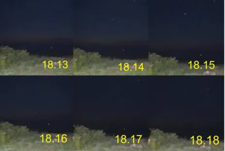 Gambar 9. Gambar terakhir diambil pada Pukul 18.18 WIB, yakni saat langit sudah mulai  gelap