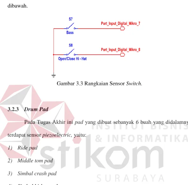 Gambar 3.3 Rangkaian Sensor Switch. 