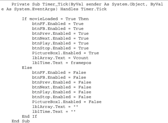 Gambar 3.8 Source code pengaktifan tombol