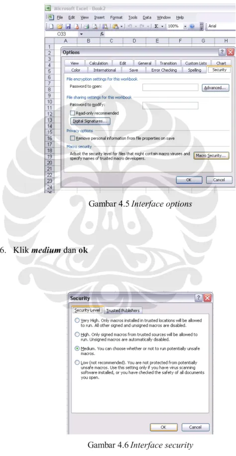 Gambar 4.5 Interface options