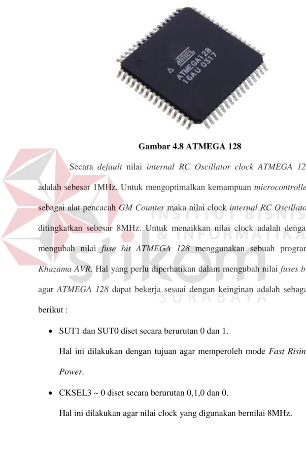 Gambar 4.8 ATMEGA 128 